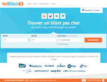 Tablet Screenshot of kelbillet.com